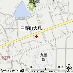香川県三豊市三野町大見甲-3213周辺の地図
