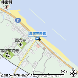 馬宿周辺の地図