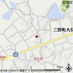 香川県三豊市三野町大見甲-2399周辺の地図