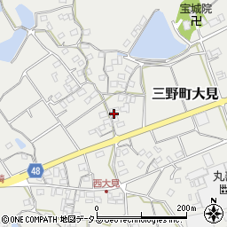 香川県三豊市三野町大見甲-3233周辺の地図