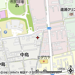 和歌山県和歌山市新中島26周辺の地図