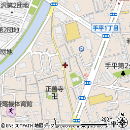 和歌山手平郵便局 ＡＴＭ周辺の地図