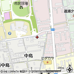 和歌山県和歌山市新中島27周辺の地図