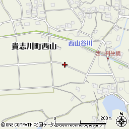 和歌山県紀の川市貴志川町西山周辺の地図