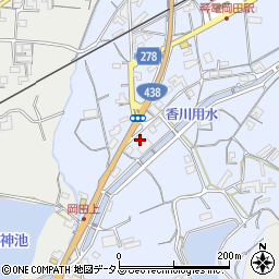 香川県丸亀市綾歌町岡田下650-2周辺の地図