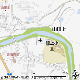 綾川町役場　山田保育所周辺の地図