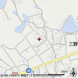 香川県三豊市三野町大見甲-2411周辺の地図