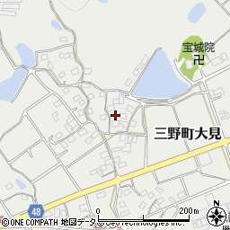 香川県三豊市三野町大見甲-2415周辺の地図