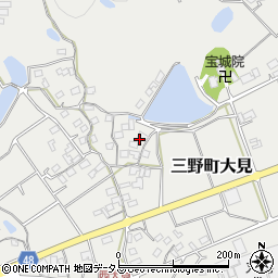 香川県三豊市三野町大見甲-2420周辺の地図