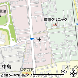 和歌山県和歌山市有家381周辺の地図