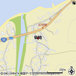 徳島県鳴門市北灘町折野東地周辺の地図