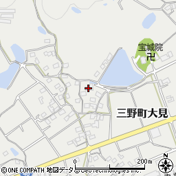 香川県三豊市三野町大見甲-2423-2周辺の地図