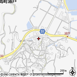 愛媛県今治市大三島町浦戸1025周辺の地図