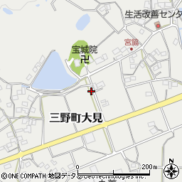 香川県三豊市三野町大見甲-3167-1周辺の地図