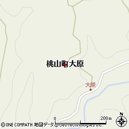 和歌山県紀の川市桃山町大原周辺の地図