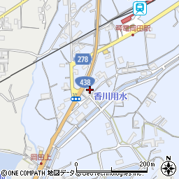 香川県丸亀市綾歌町岡田下573周辺の地図