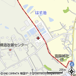 香川県広域水道企業団　中部浄水場周辺の地図