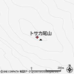 トサカ尾山周辺の地図