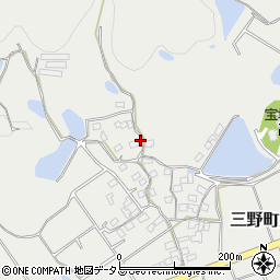 香川県三豊市三野町大見甲-2572-1周辺の地図