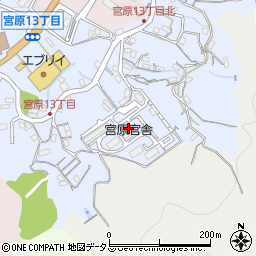 広島県呉市宮原13丁目17周辺の地図