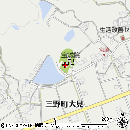 香川県三豊市三野町大見甲-2875周辺の地図