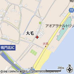 徳島県鳴門市鳴門町土佐泊浦大毛82-139周辺の地図