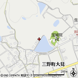香川県三豊市三野町大見甲-2604周辺の地図