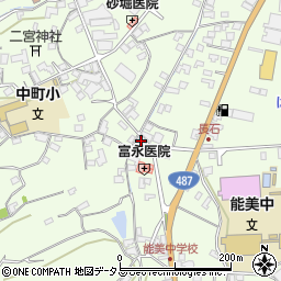 広島県江田島市能美町中町4893-1周辺の地図