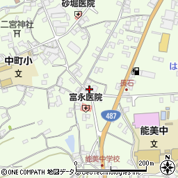 広島県江田島市能美町中町4893-2周辺の地図