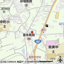 広島県江田島市能美町中町4890-5周辺の地図