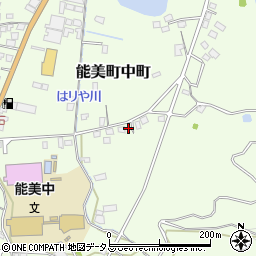 広島県江田島市能美町中町4015周辺の地図
