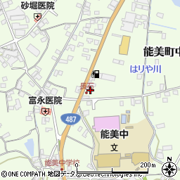 広島県江田島市能美町中町4835-7周辺の地図