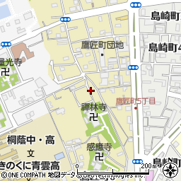 和歌山県和歌山市鷹匠町周辺の地図