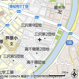 三沢第二団地周辺の地図