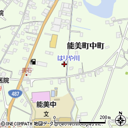 広島県江田島市能美町中町4829-3周辺の地図