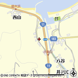 徳島県鳴門市北灘町櫛木井ノ尻9周辺の地図