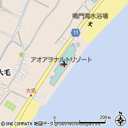 徳島県鳴門市鳴門町土佐泊浦大毛16-45周辺の地図