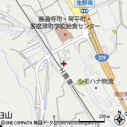 香川県善通寺市生野町440周辺の地図