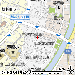 和歌山県和歌山市三沢町周辺の地図