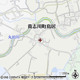和歌山県紀の川市貴志川町鳥居周辺の地図