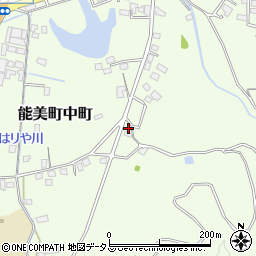 広島県江田島市能美町中町4100-1周辺の地図