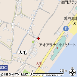 徳島県鳴門市鳴門町土佐泊浦大毛82-125周辺の地図