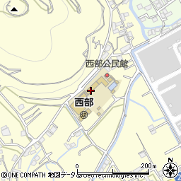 善通寺市役所　西部公民館周辺の地図