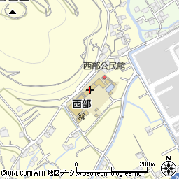 善通寺市立　西部公民館周辺の地図