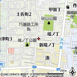 和歌山県和歌山市出口新端ノ丁3周辺の地図