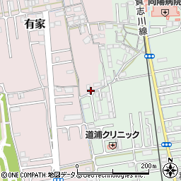 和歌山県和歌山市有家1周辺の地図