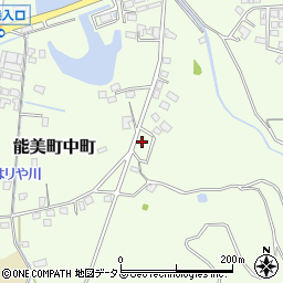 広島県江田島市能美町中町4098-7周辺の地図