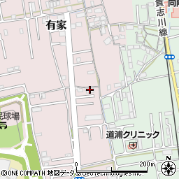 和歌山県和歌山市有家324周辺の地図