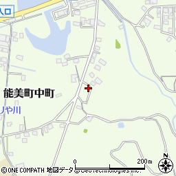 広島県江田島市能美町中町4098-3周辺の地図