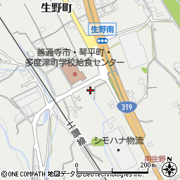 香川県善通寺市生野町436周辺の地図